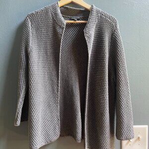 Eileen Fisher Cotton Cashmere Cardigan Small EUC